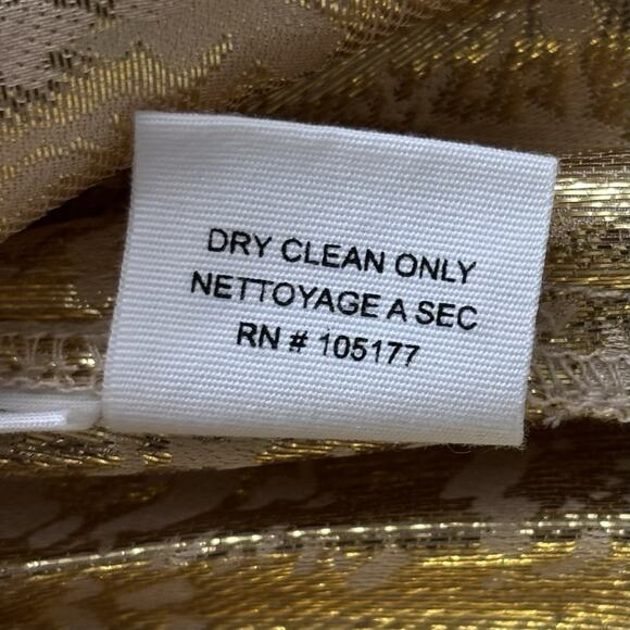 Ulla Johnson Size 0 Gold Silk Lurex Puff Sleeve Blouse Top - Picture 7 of 8